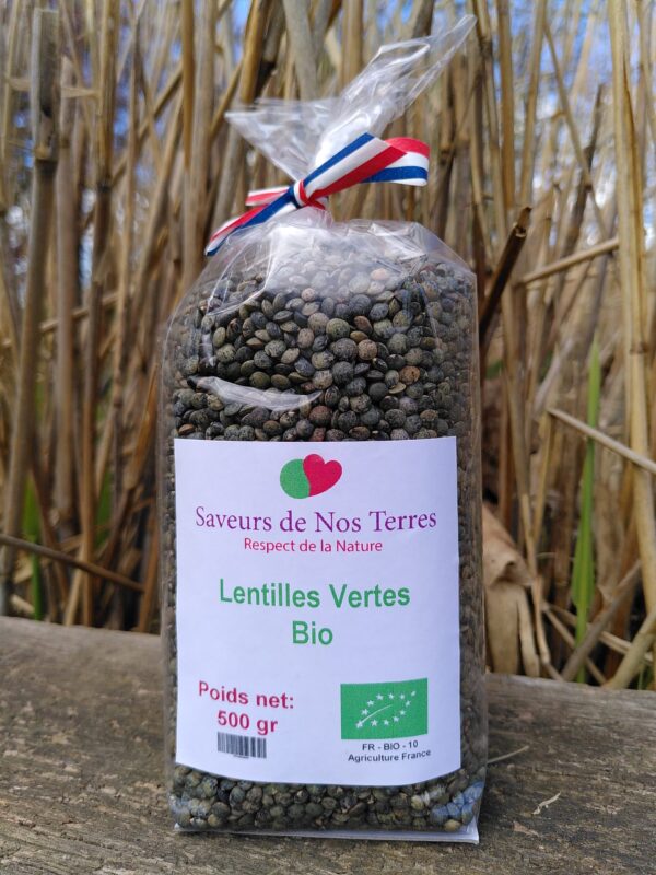 Lentilles Vertes Bio- 500 gr